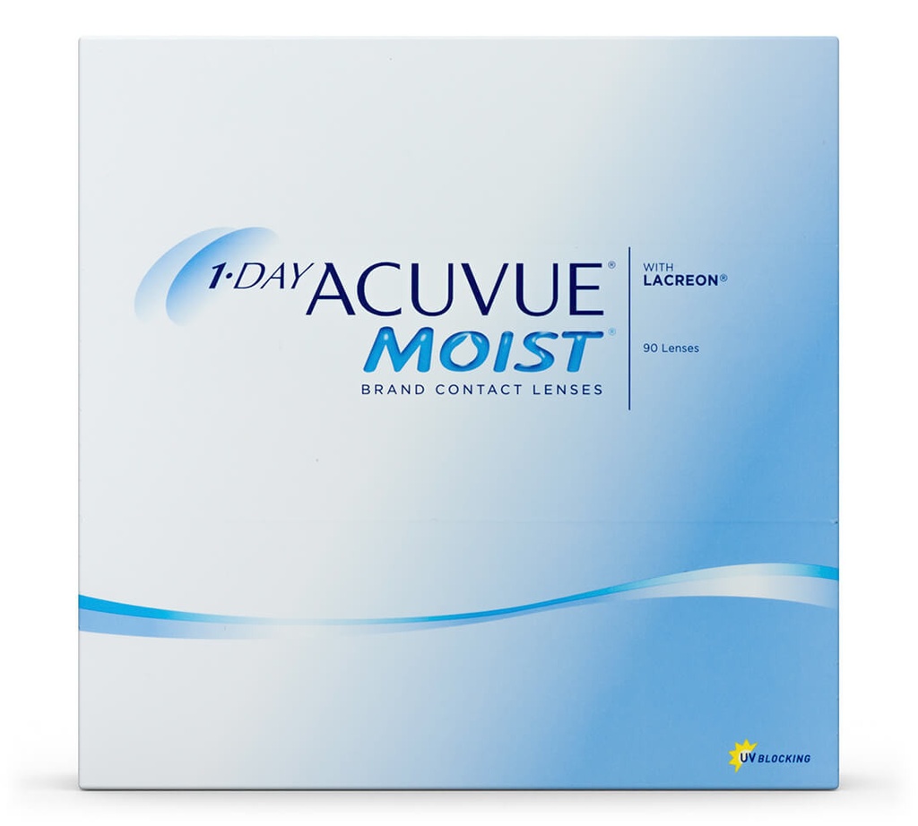 1 DAY ACUVUE MOIST - Boîte de 90